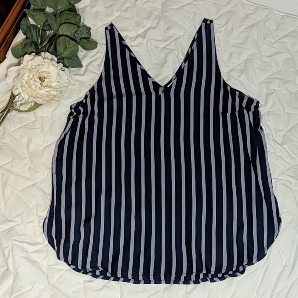 Blue striped tank
